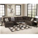 Signature Design by Ashley Jessa Place - Chocolate Casual Sectional
